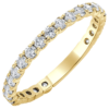 14K Gold 0.72ctw Shared-Prong Diamond Wedding Band Classic 21