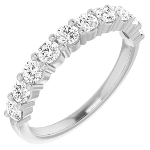 14K 0.90ctw Shared-Prong Diamond Wedding Band - Dallas | Mariloff Diamonds