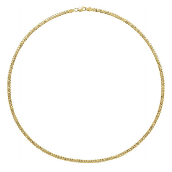 14K Yellow Gold Classic 3.3MM Cuban Link Chain Necklace 18" - Dallas TX