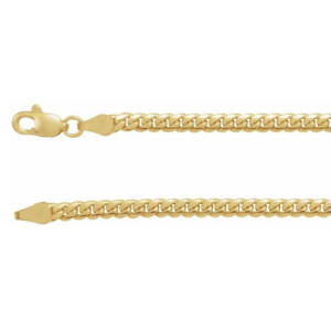 14K Gold Classic 3.3MM Cuban Link Chain Necklace 18