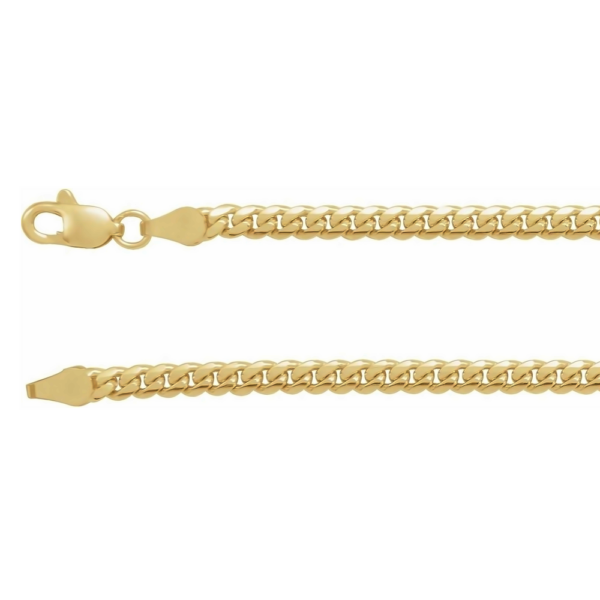14K Gold Classic 3.3MM Cuban Link Chain Necklace 18" - Dallas | Mariloff Diamonds