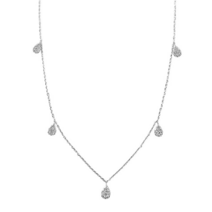 14K Gold Pave Diamond by the Yard Station Necklace - Dallas TX