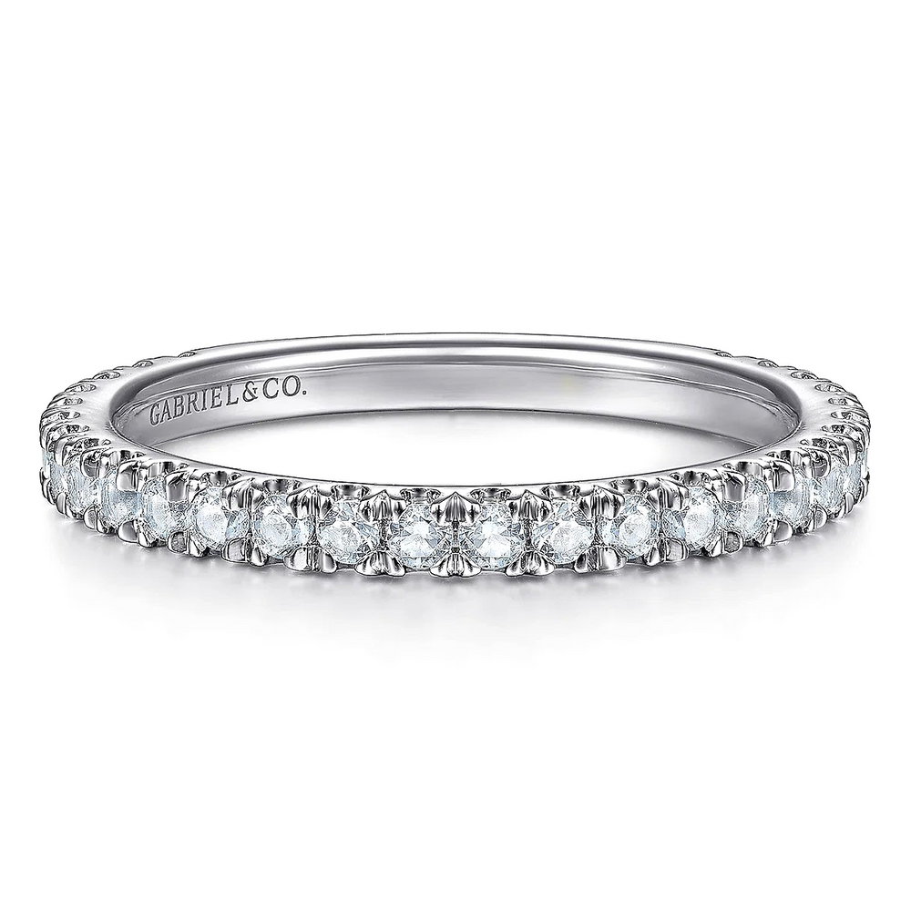 Blue topaz stackable ring white gold deals