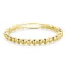 14K Gold Bujukan Beaded High Polished Stackable Band - Jewelry Store Dallas TX