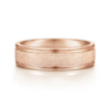 14K Gold 6mm – Sandblasted Finish Men’s Wedding Band Gabriel 74