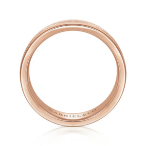 14K Gold 6mm – Sandblasted Finish Men’s Wedding Band Gabriel 50
