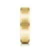 14K Gold 6mm – Vertical Satin Finish Beveled Edge Men’s Wedding Band Gabriel 46