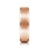 14K Gold 6mm – Vertical Satin Finish Beveled Edge Men’s Wedding Band Gabriel 50