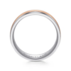 14K Two-Tone Gold 7mm – Satin Finish Men’s Wedding Band Gabriel 46