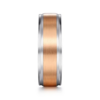 14K Two-Tone Gold 7mm – Satin Finish Men’s Wedding Band Gabriel 47