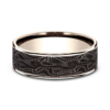 14K Gold and Tantalum 7.5mm – Snakeskin Men’s Wedding Band Ammara Stone 57