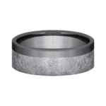 Tantalum 7mm – Swirl Off-Center Men’s Wedding Band Ammara Stone 4