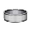 14K Gold and Tantalum 8mm – Satin Men’s Wedding Band Ammara Stone 34