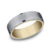 14K Gold and Tantalum 6.5mm – Sleeved Men’s Wedding Band Ammara Stone 38