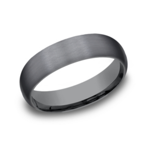 Tantalum 6mm - Satin Rounded Men's Wedding Band