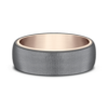 14K Gold and Tantalum 6.5mm – Wire Sleeved Men’s Wedding Band Ammara Stone 31