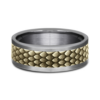 14K Gold and Tantalum 8mm – Dragon Scale Men’s Wedding Band Ammara Stone 37