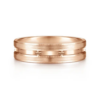14K Gold 6mm – Satin Finish Carved Accents Men’s Wedding Band Gabriel 48