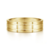 14K Gold 6mm – Satin Checkerboard Men’s Wedding Band Gabriel 74