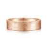 14K Gold 6mm – Flat Brushed Finish Men’s Wedding Band Gabriel 44