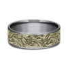 14K Gold and Tantalum 7.5mm – Lions Mane Men’s Wedding Band Ammara Stone 37