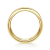14K Gold 6mm – Satin Finish Milgrain Channels Men’s Wedding Band Gabriel 46