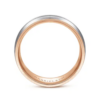 14K Two-Tone Gold 8mm – Grooved Center Milgrain Men’s Wedding Band Gabriel 46