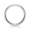 14K Gold 6mm – Satin Finish Milgrain Accent Men’s Wedding Band Gabriel 68