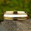 14K Gold 6.5mm – Rounded Polished Men’s Wedding Band Benchmark 33