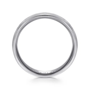14K Two-Tone Gold 6mm – Satin Finish Men’s Wedding Band Gabriel 24