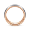 14K Two-Tone Gold 8mm – Satin Finish Men’s Wedding Band Gabriel 42