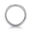 14K Two-Tone Gold 8mm – Hammered Finish Men’s Wedding Band Gabriel 76