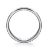 14K Gold 6mm – Satin Finish Beveled Edge Men’s Wedding Band Gabriel 81