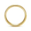 14K Gold 6mm – Hammered Finish Men’s Wedding Band Gabriel 42