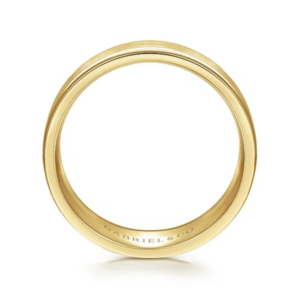 14K Gold 8mm – Satin Finish Men’s Wedding Band Gabriel 20