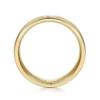14K Gold 6mm – Satin Finish Polished Edges Men’s Wedding Band Gabriel 46