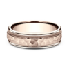 14K Gold 6.5mm – Hammer Milgrain Men’s Wedding Band Benchmark 31