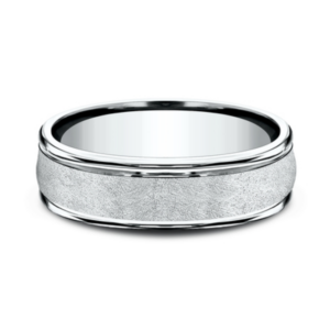 14K Gold 6.5mm – Swirl Finish Men’s Wedding Band Benchmark 34