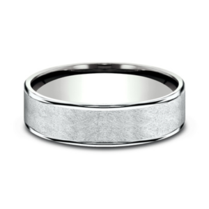 14K Gold 6.5mm – Swirl Finish Men’s Wedding Band 2 Benchmark 34