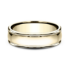 14K Gold 6.5mm – Rounded Polished Men’s Wedding Band Benchmark 31