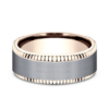 14K Gold and Tantalum 8mm – Coined Men’s Wedding Band Ammara Stone 52