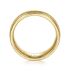 14K Gold 7mm – High Polish Milgrain Channel Men’s Wedding Band Gabriel 51