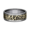 14K Gold and Tantalum 8mm – Forest Men’s Wedding Band Ammara Stone 57
