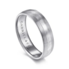 14K Two-Tone Gold 6mm – Satin Finish Men’s Wedding Band Gabriel 49
