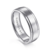 14K Two-Tone Gold 7mm – Satin Finish Men’s Wedding Band Gabriel 71