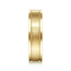14K Gold 6mm – Satin Finish Milgrain Channels Men’s Wedding Band Gabriel 47