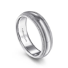 14K Two-Tone Gold 6mm – Double-Milgrain Men’s Wedding Band Gabriel 48
