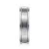 14K Gold 6mm – Satin Finish Milgrain Accent Men’s Wedding Band Gabriel 69