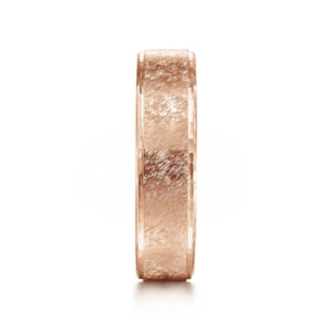 14K Gold 6mm – Horizontal Brush Finish Men’s Wedding Band Gabriel 25