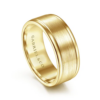 14K Gold 8mm – Satin Finish Men’s Wedding Band Gabriel 45